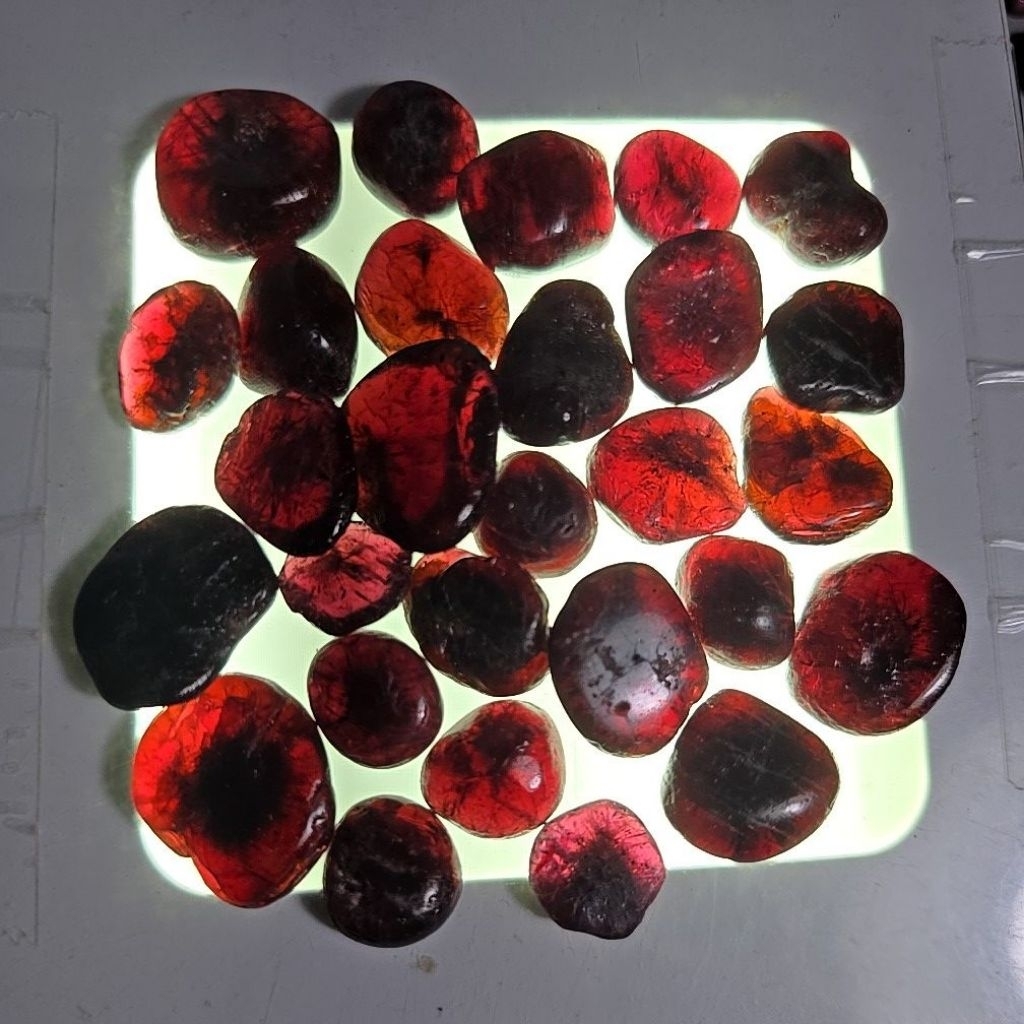 BATU RED GARNET ROUGH BATU ASLI PAKET 100 grams