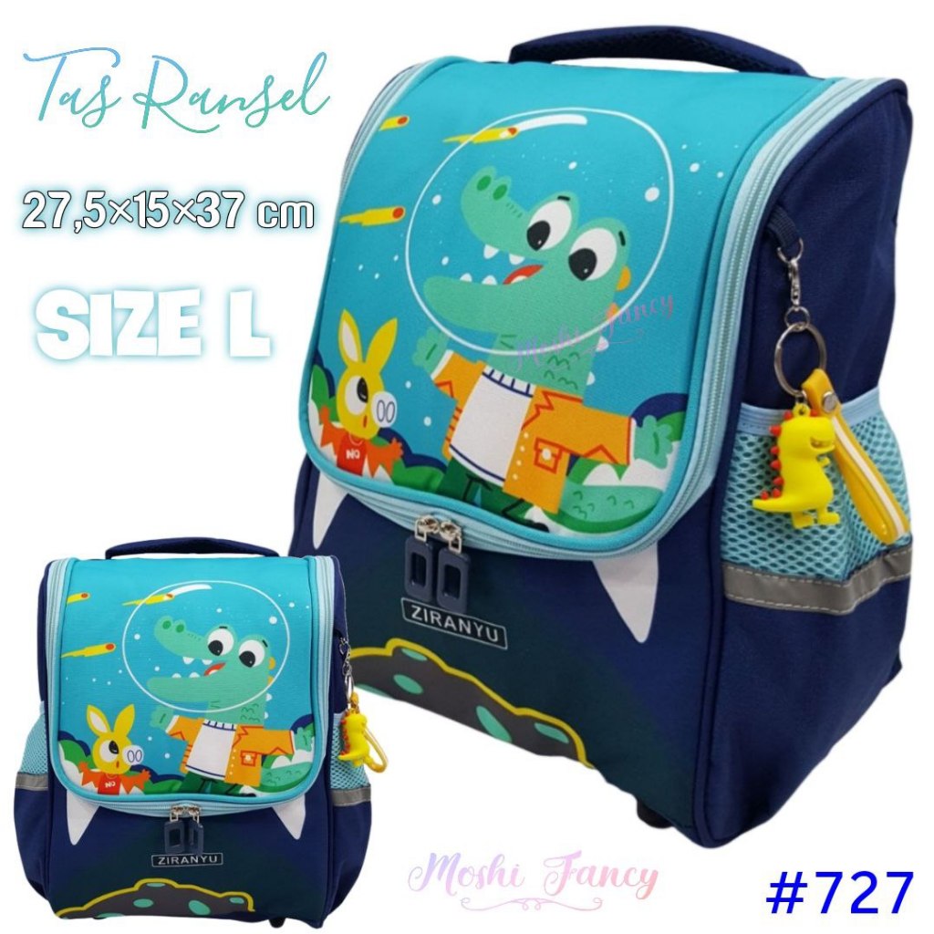 Backpack School Dinosaurus / Tas Ransel Anak Dinosaurus / Tas Gendong Anak Dino Anak SD Anak Laki-La