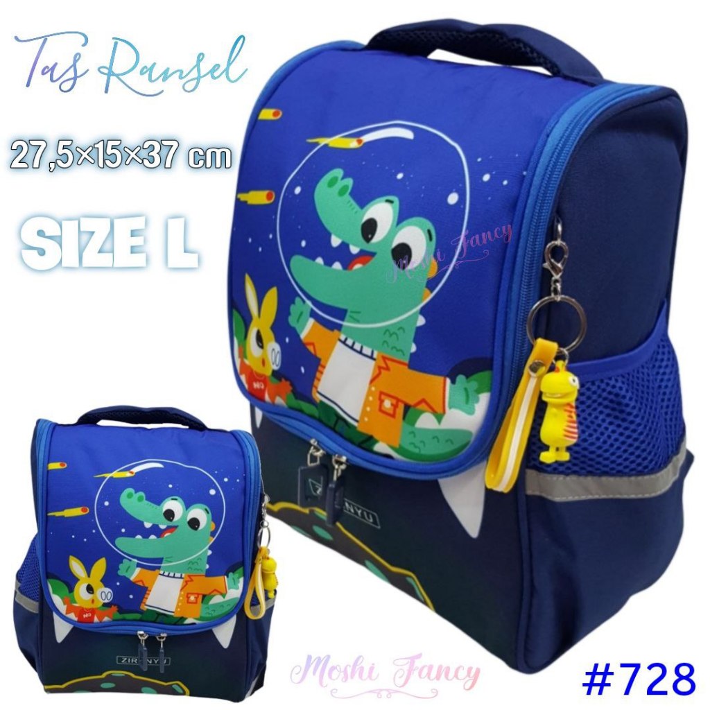 Backpack School Dinosaurus / Tas Ransel Anak Dinosaurus / Tas Gendong Anak Dino Anak SD Anak Laki-La