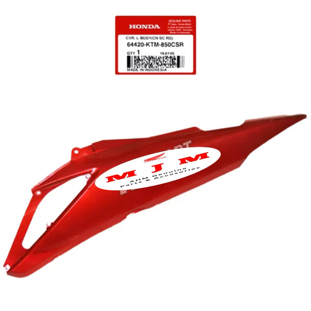 64420-KTM-850CSR Cover Body Kiri Supra X 125 Batman Fi Merah Maron Marun
