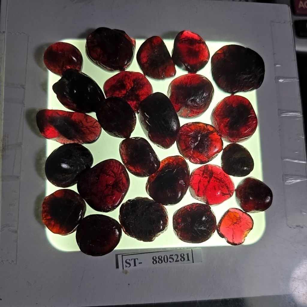 BATU RED GARNET ROUGH BATU ASLI PAKET 100 grams