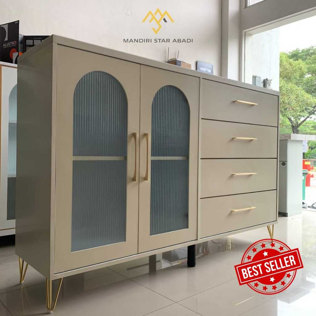 lemari kabinet aluminium double panel acp anti rayap/kabinet serbaguna/bufet aluminium/furniture alu