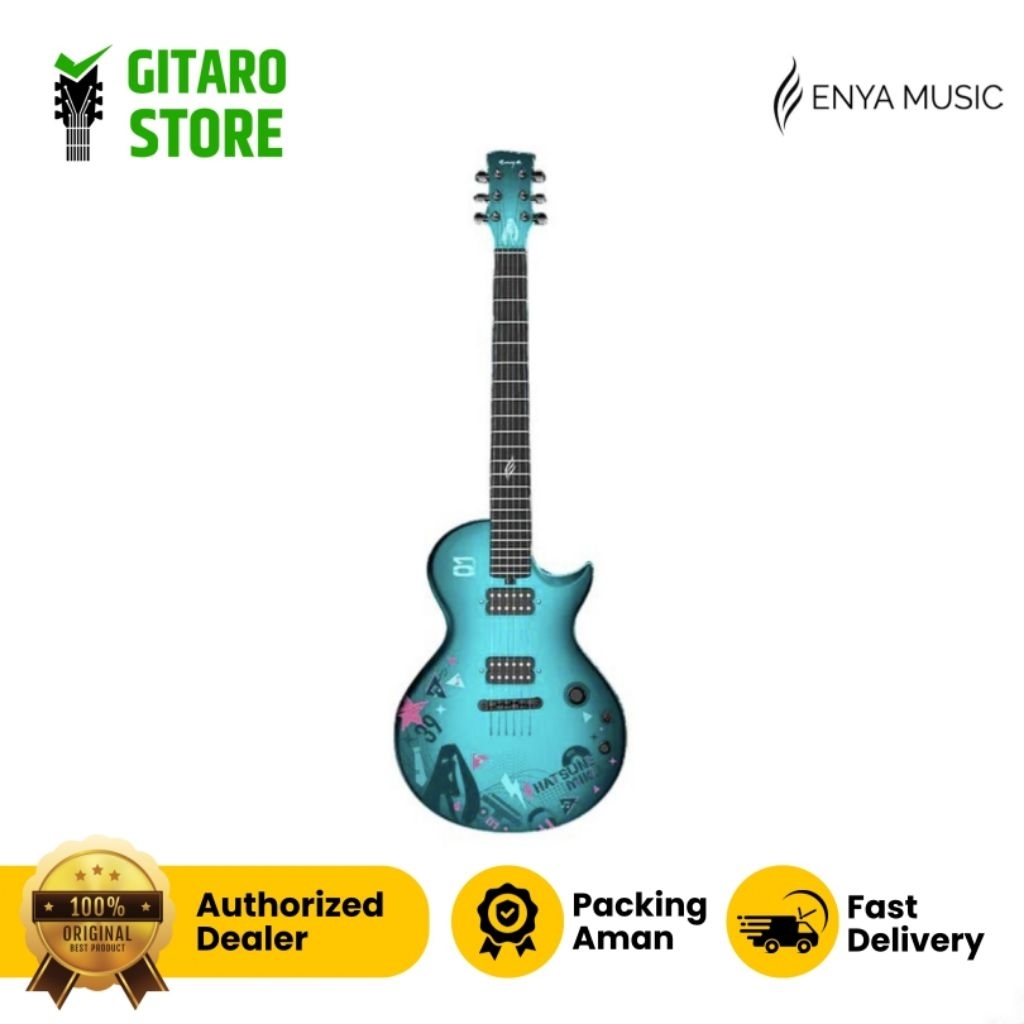 Gitar Elektrik ENYA NOVA GO SONIC Hatsune Miku Built in Effect Enya Nova Go Sonic - Sakura Mirai - P