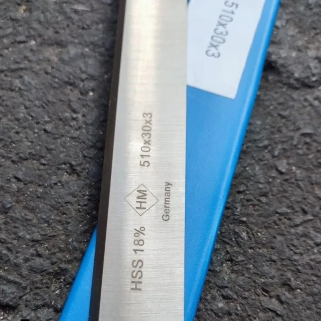PLANER KNIFE 610 X 30 X 3 MM - Pisau Pasah / serut planer ketam kayu jointer duduk hm hss