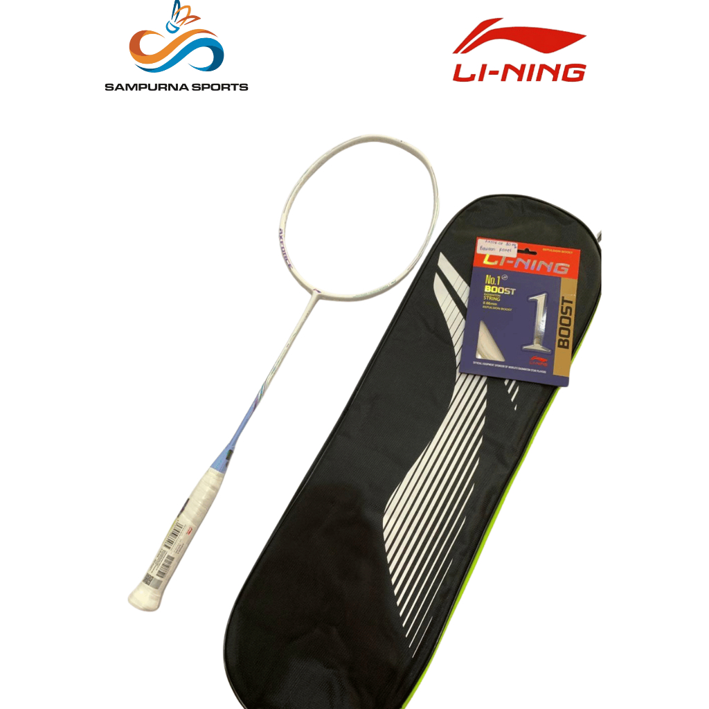 Lining Raket Badminton Ax Force 80 White Blue terbaru