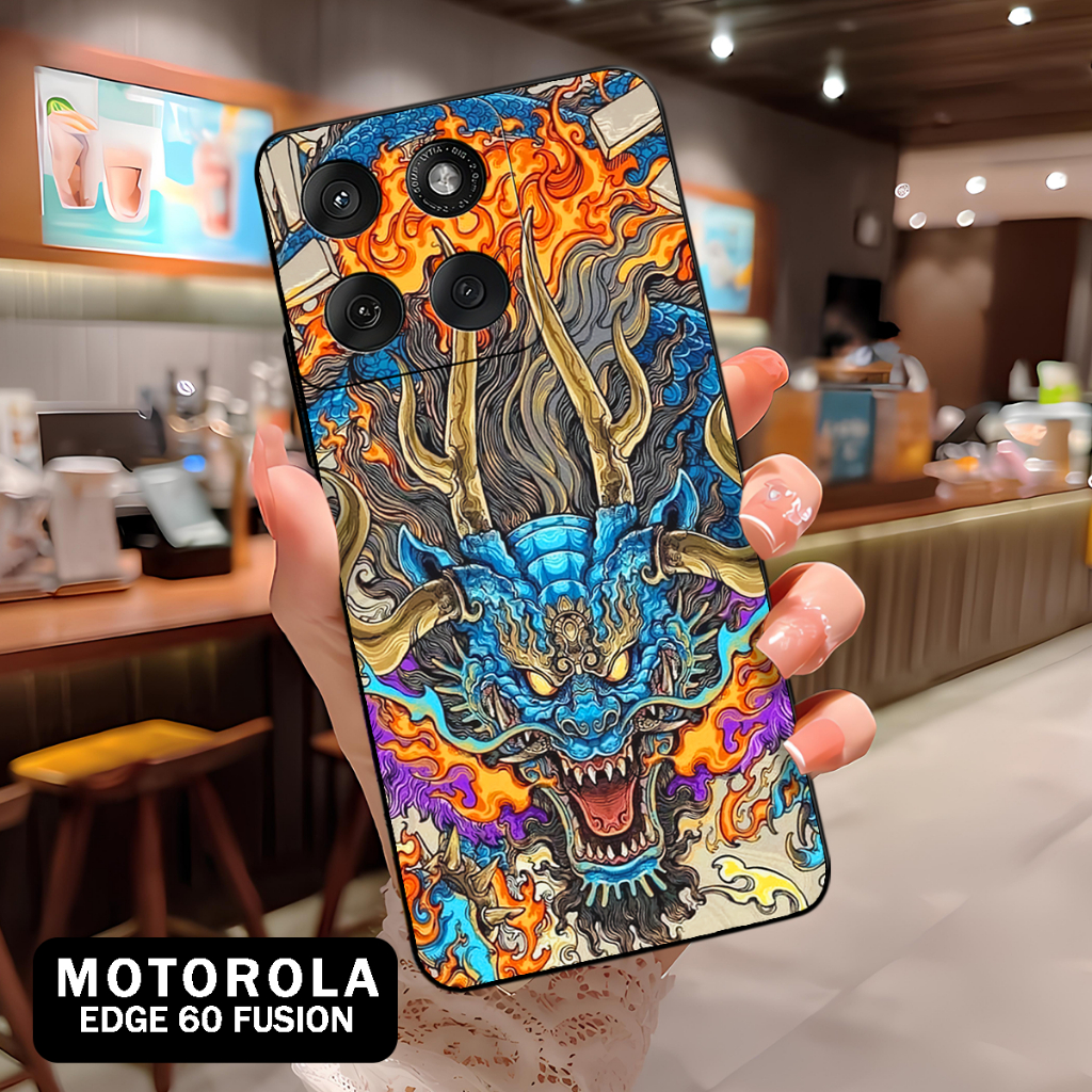 ( BT 28 ) Softcase Silikon hp Motorola Edge 60 Fusion l full karet lentur Untuk  Camera l Silicone l