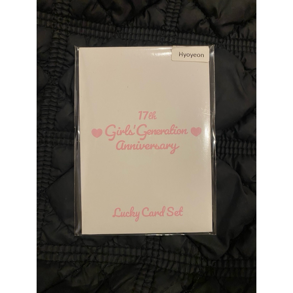 (READY STOCK SEALED) OFFICIAL LUCKY CARD SET 17TH GIRLS' GENERATION ANNIVERSARY (HYOYEON)