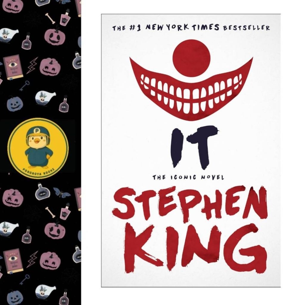 Novel Stephen King IT English Original Book Paperback Novel Horor Novel Film Pennywise
