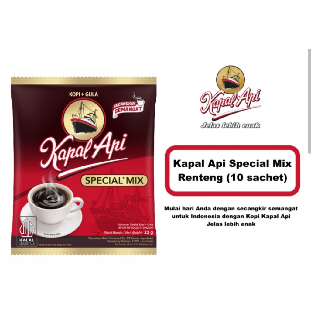 KAPAL API SPECIAL MIX,KOPI KAPAL API,KOPI HITAM SPECIAL MIX