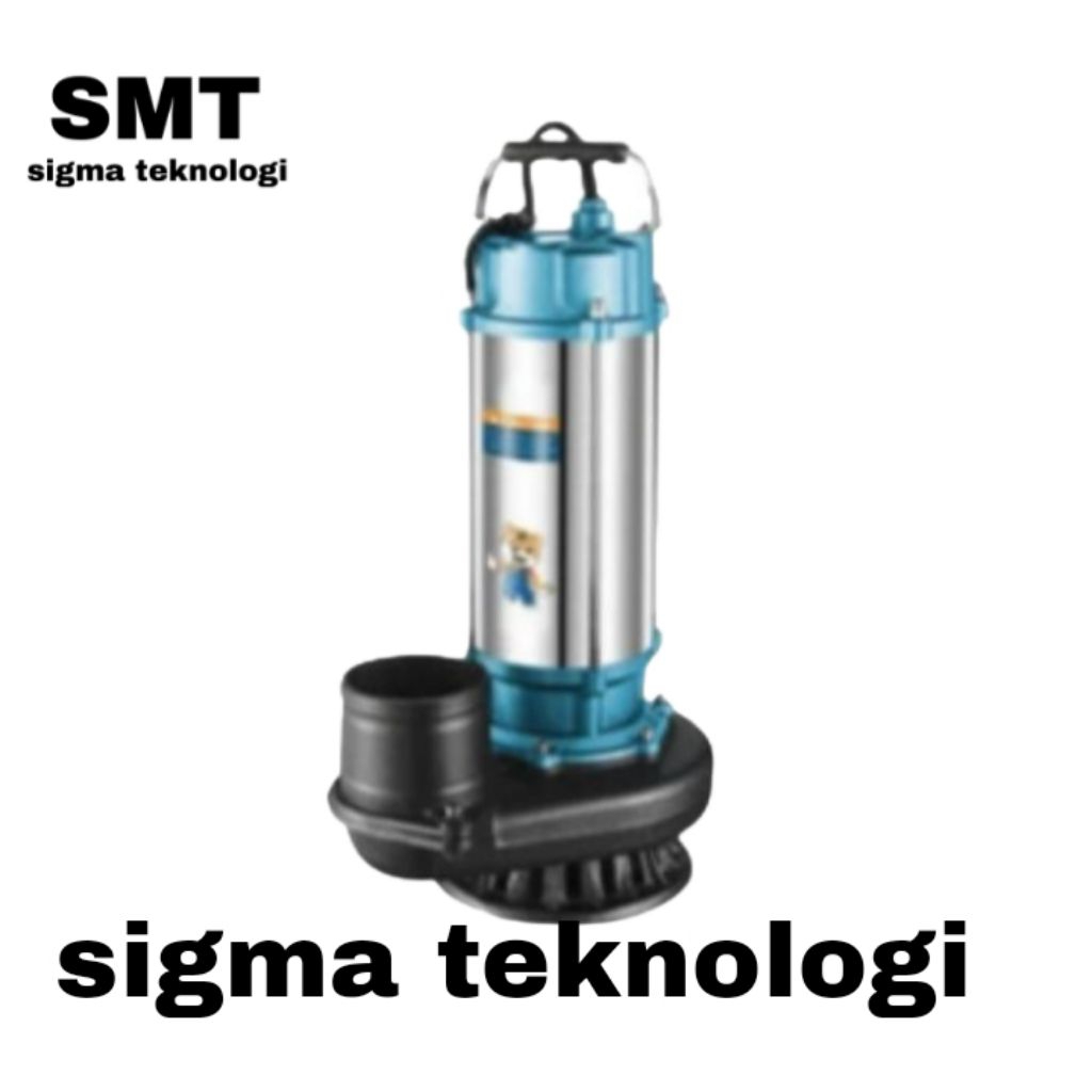 Pompa Celup Air Kotor 1500W Pompa Kolam Ikan Banjir Stainless 3 Inch