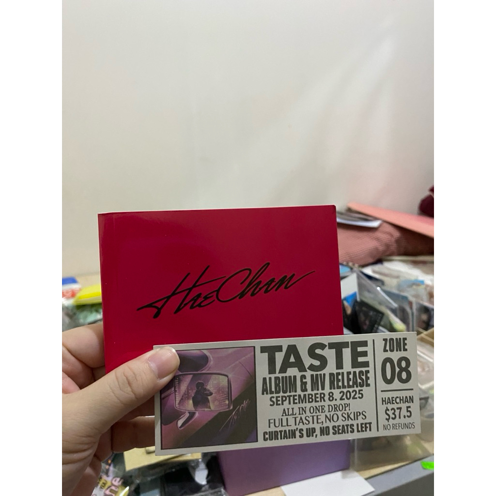 NCT Haechan Taste Tin Case — Official Mini Photobook Only + Ticket