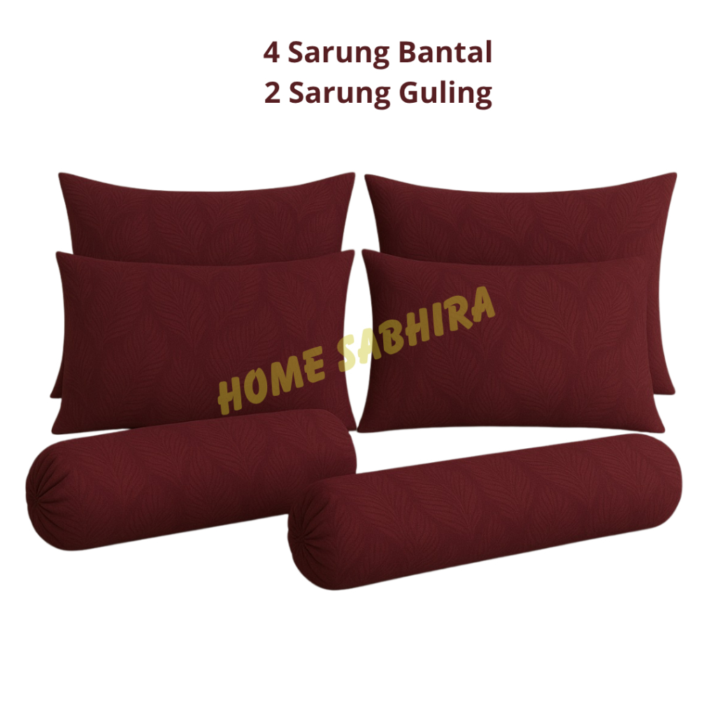 sarung bantal dan guling dewasa embos motif 1 set polos aesthetic premium COD Gratis ongkir