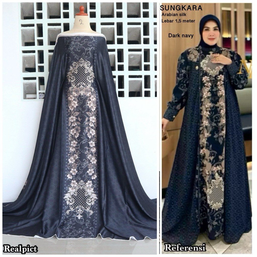 Kain Arabian silk motif sultan | kain motif terbaru | motif sultan | kain motif mewah | kain lebaran