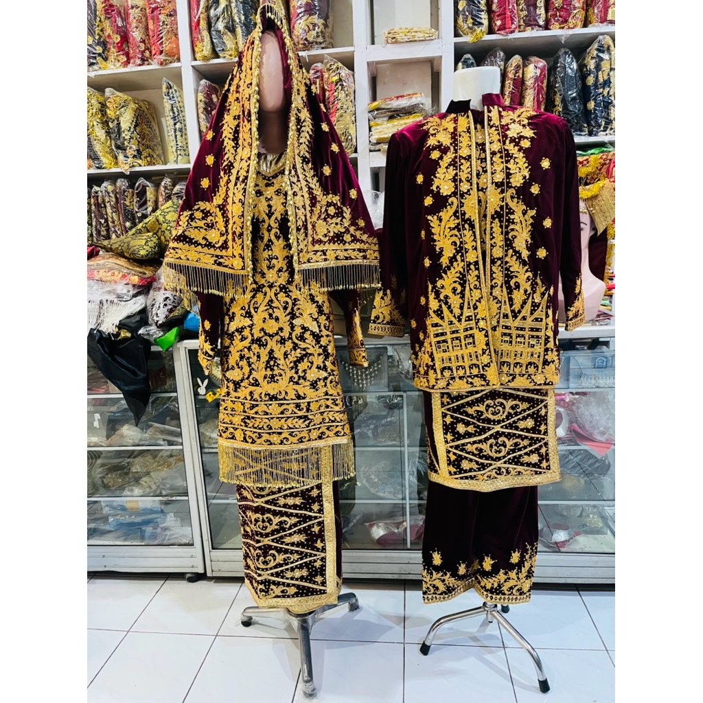 Baju pengantin koto padang terbaru/baju penganten minang/baju anak daro padang/baju penganten/baju p