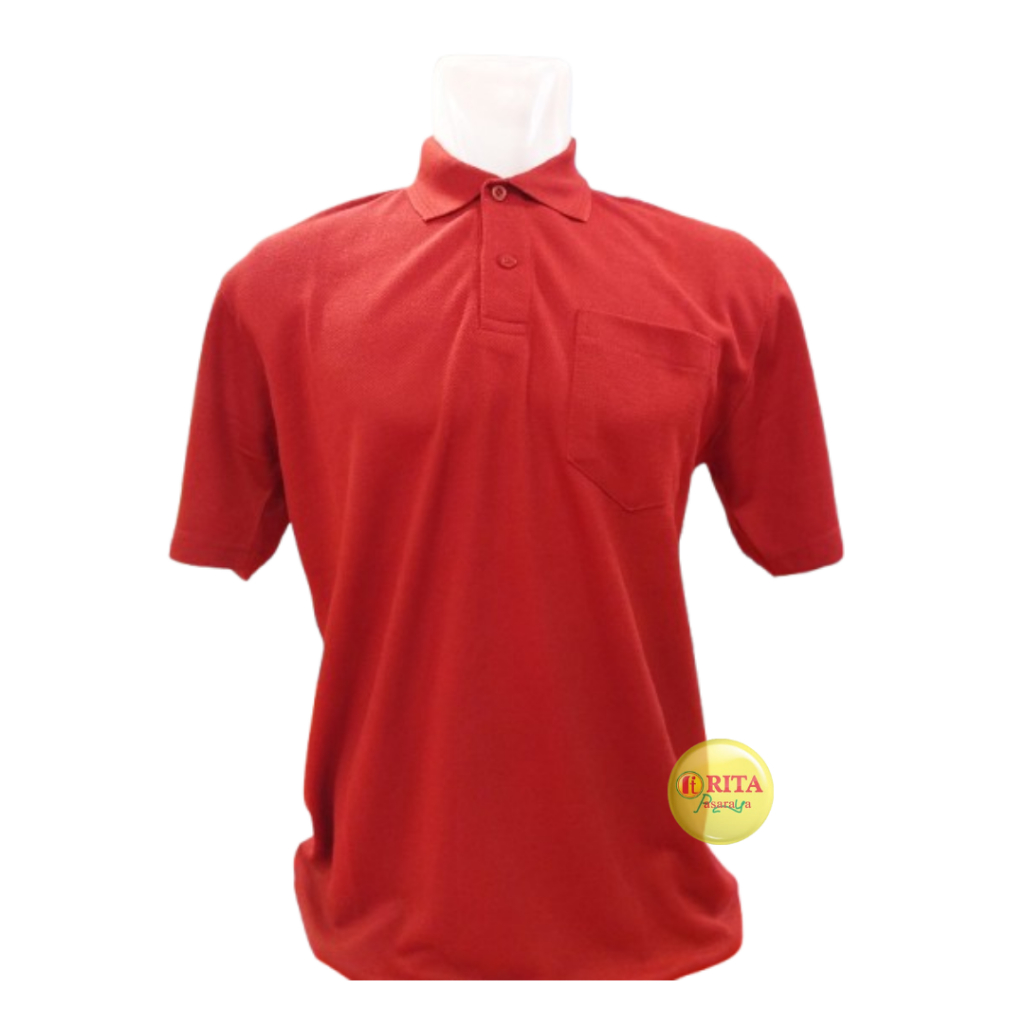 G.Gano Kaos kerah Pria / Kaos Polo Saku