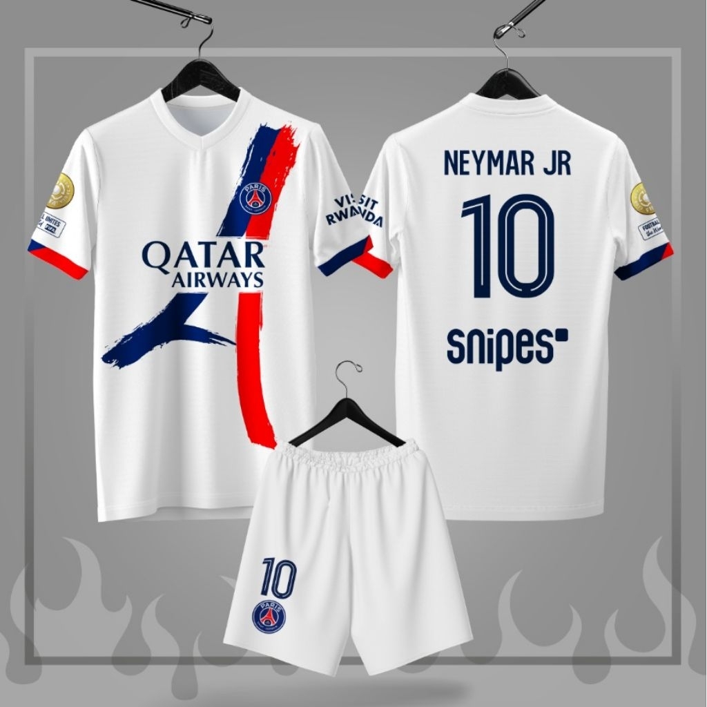 Jersey anak psg neymar away terbaru Baju bola anak paris saint germain neymar musim terbaru