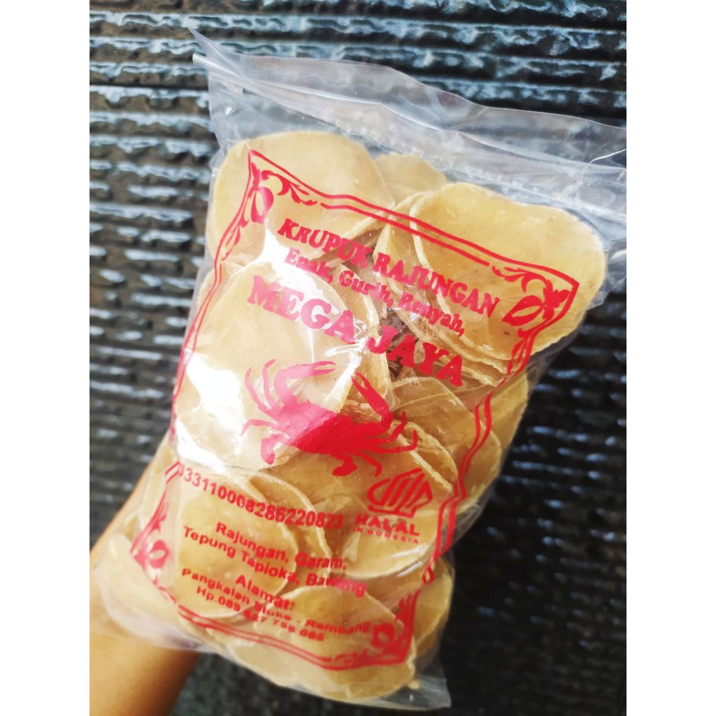 KRUPUK RAJUNGAN MEGA JAYA/KRUPUK RAJUNGAN ASLI LASEM/KRUPUK RAJUNGAN PANGKALAN
