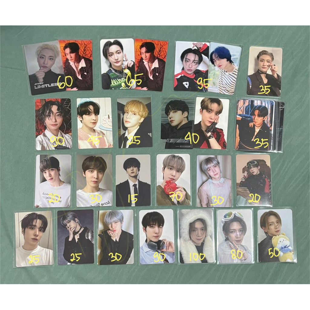 PC ATEEZ Seonghwa Yunho Yeosang San Mingi Wooyoung Jongho Official Photocard Polaroid POB Torec Para