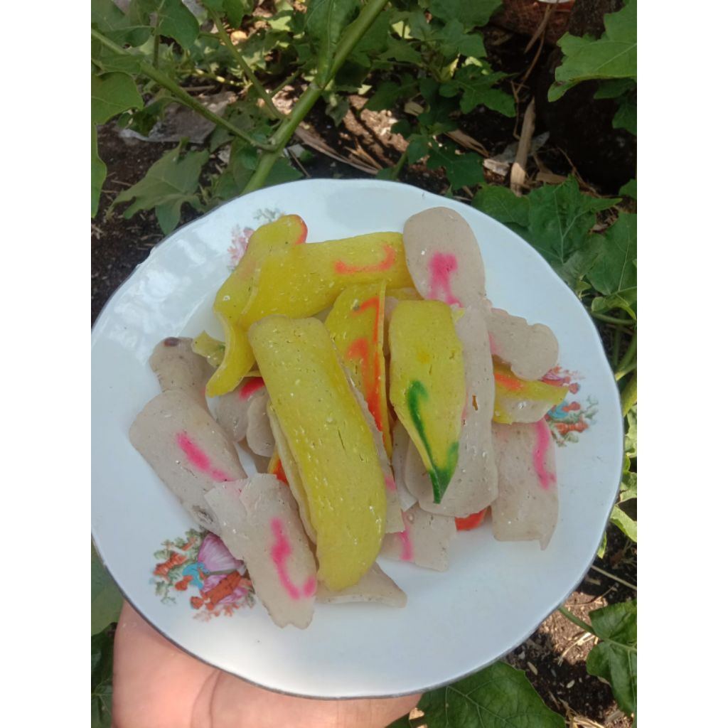 Krecek krupuk mentah krupuk upil Kediri/Nganjuk