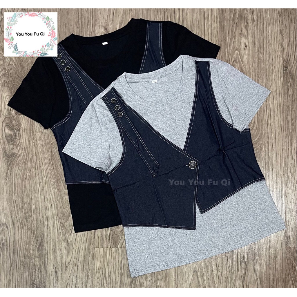 BILLENSHOP - KAOS IMPORT WANITA MODEL ROMPI TALI