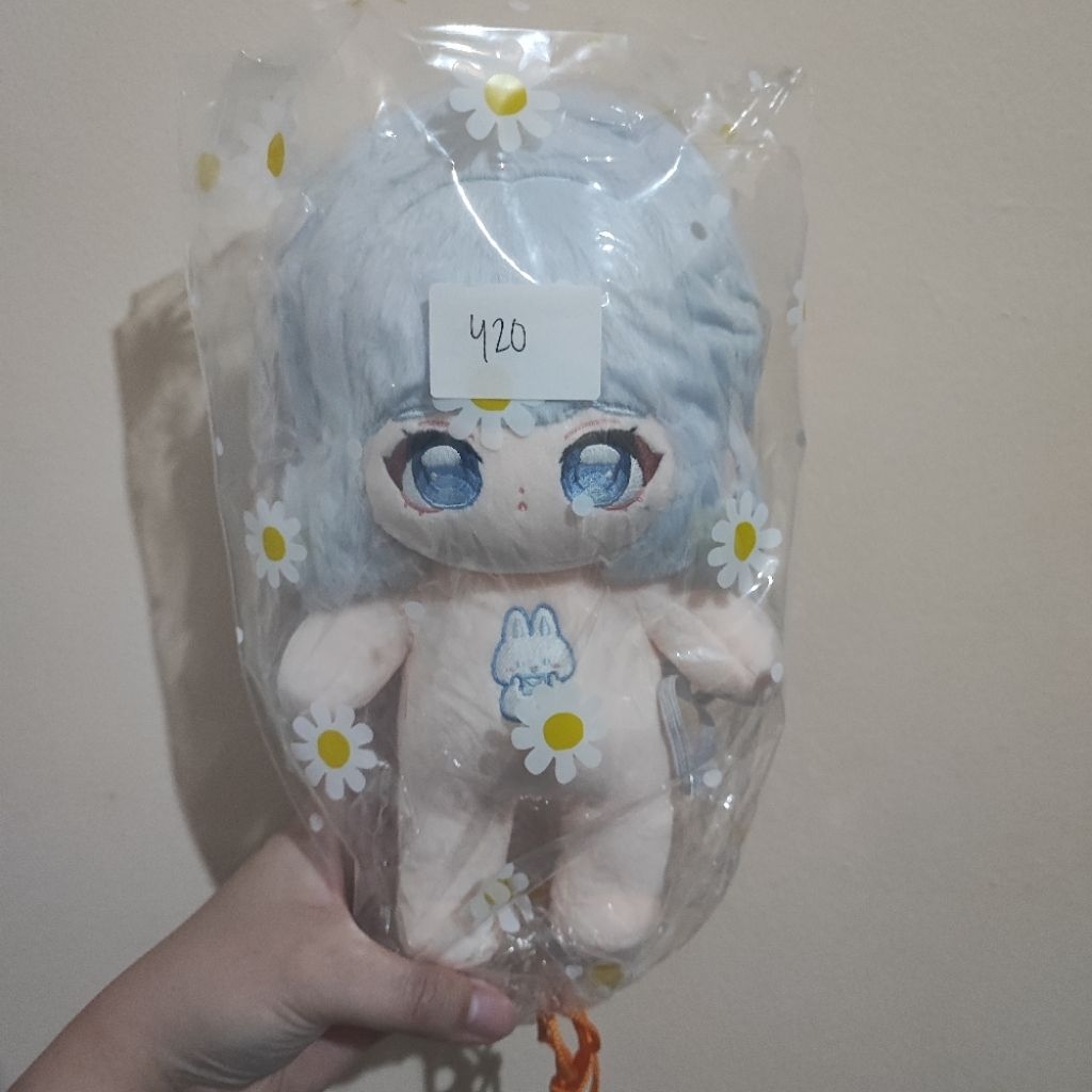 Snow Camellia Rabbit, Ayaka Genshin 20cm Doll +SKELE +EARS