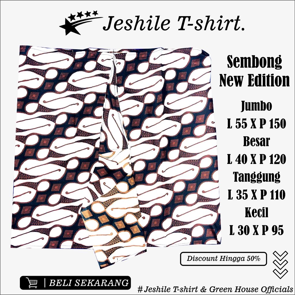 SEMBONG BATIK JARIK PARANG BARONG new edition cocok untuk bawahan basofi pria wanita special edition