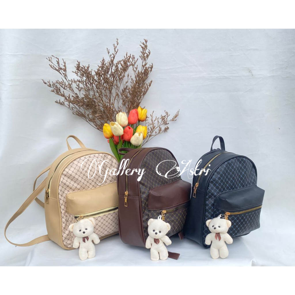 GALLERY ASTRI-Tas Ransel Wanita JINJU | Tas Ransel Terkini | Tas Ransel viral tik tok | Tas Ransel k