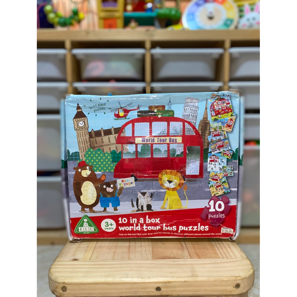 ELC 10 in a Box World Tour Bus Puzzles - Set Puzzle ELC