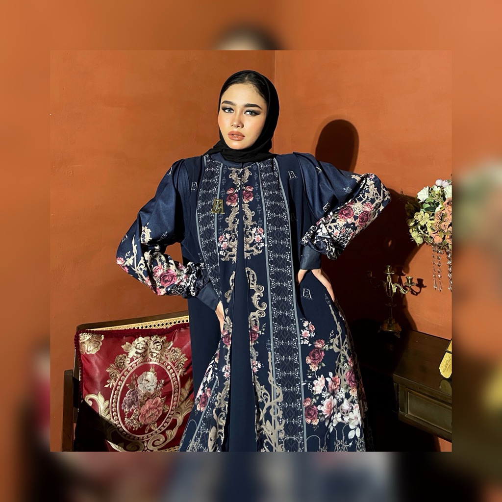 Ayaraa Dress Material Lady Zr Mix Ceruty Tuan Putri Mix Pattern Exlusive By Elly Arsy Only Gamis