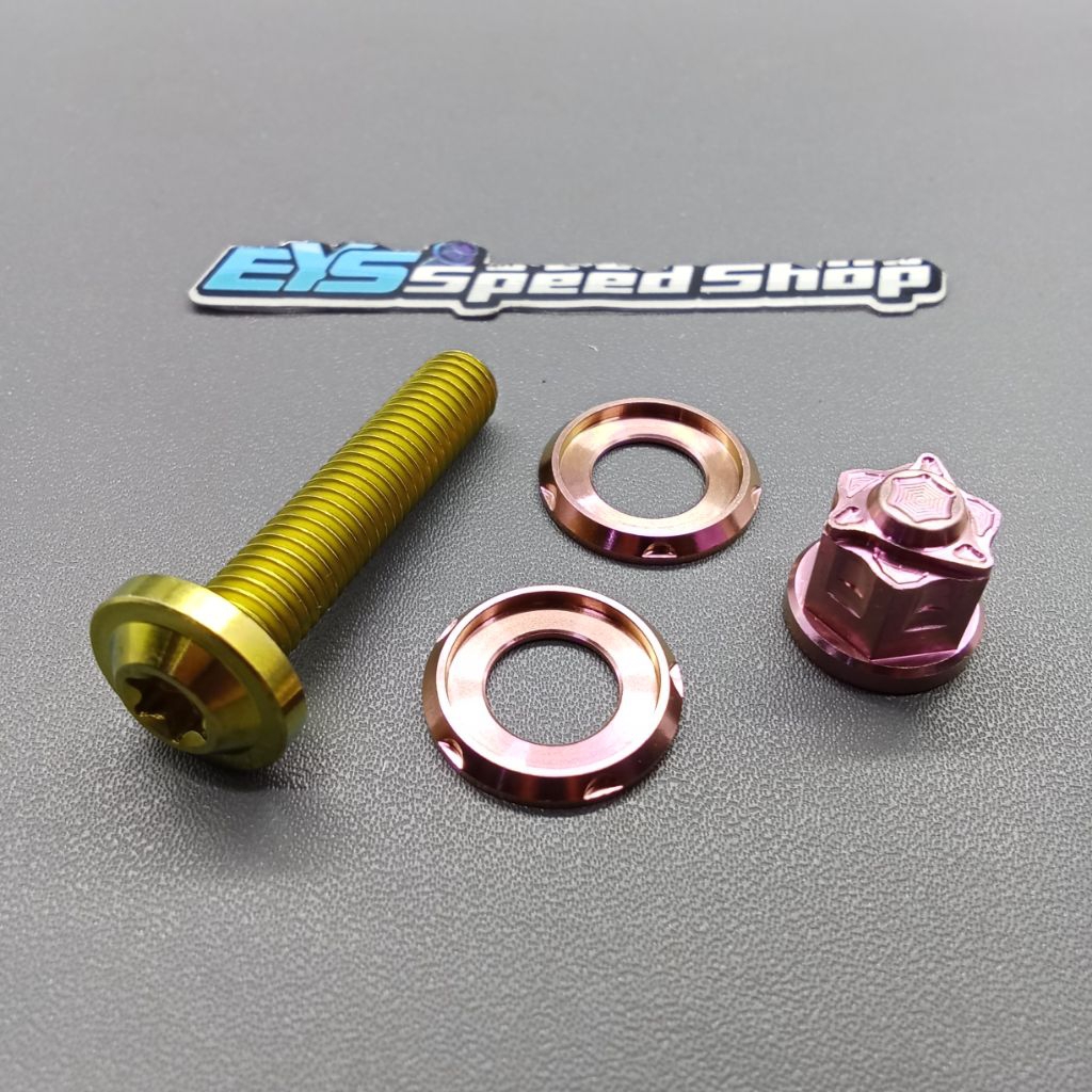 BAUT KENALPOT TITANIUM WAVE 125 SUPRA 125 KARISMA KIRANA TITANIUM ORIGINAL GR5 VIETNAM