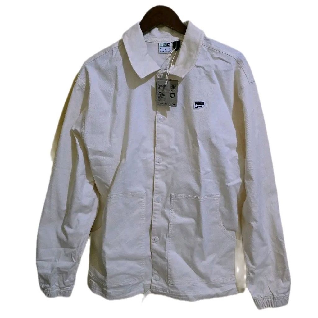 Jaket Tracktop PU-MA Downtown Jacket Ivory Original 100% BNWT