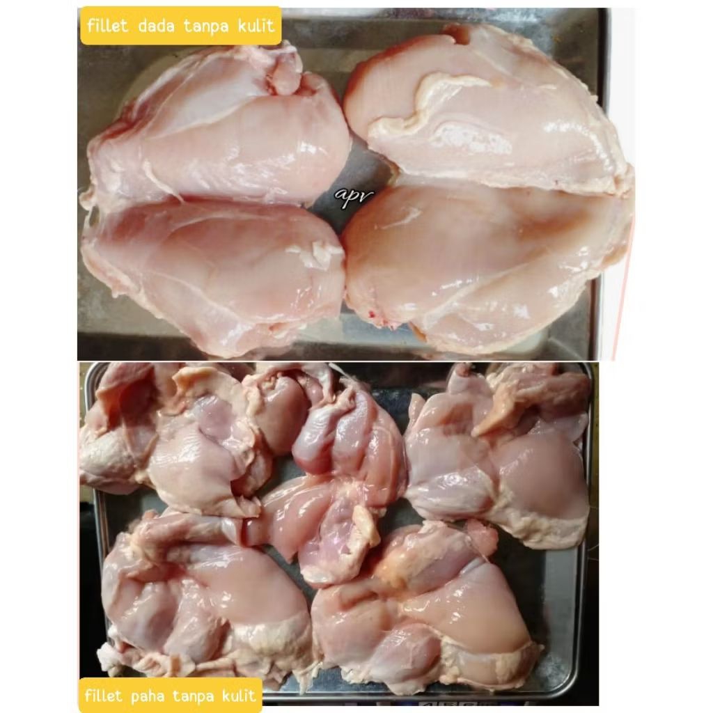 daging fillet paha/dada ayam segar fresh tanpa tulang&tanpa kulit 1 kg