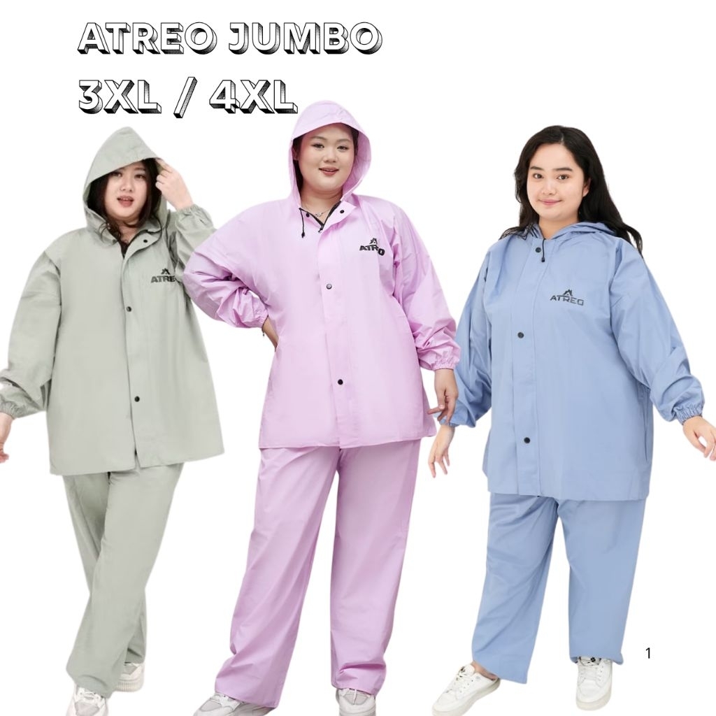 Jas Hujan Setalan Jumbo Pria Wanita Berkualitas Tebal BAHAN PVC KUALITAS PREMIUM Awet Full Seal Pres