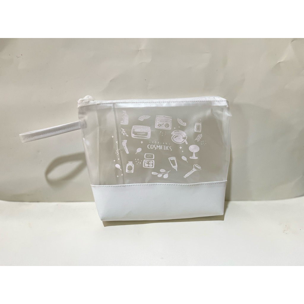 Tas pouch skincare wanita mika buram + sablon