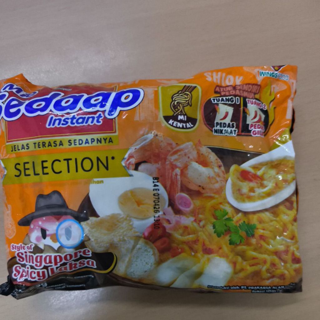 mie sedap - Singapore spicy laksa - 5 pcs