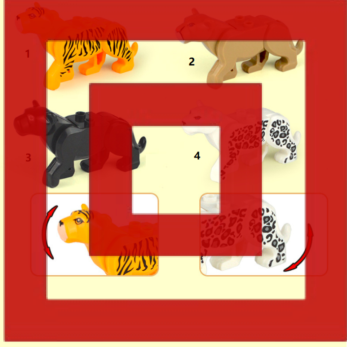 Jungle Book Tiger Lion Panther Leopard Macan Singa Action Figure Mini