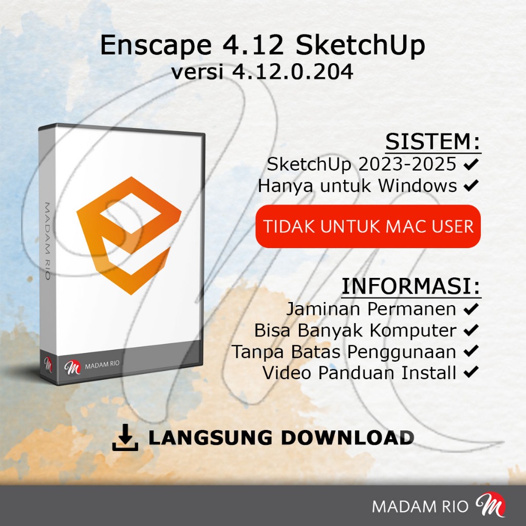 Enscape 4.12 v4.12.0.204 atau Enscape 3D Plugin SketchUp Termasuk Asset Library Online