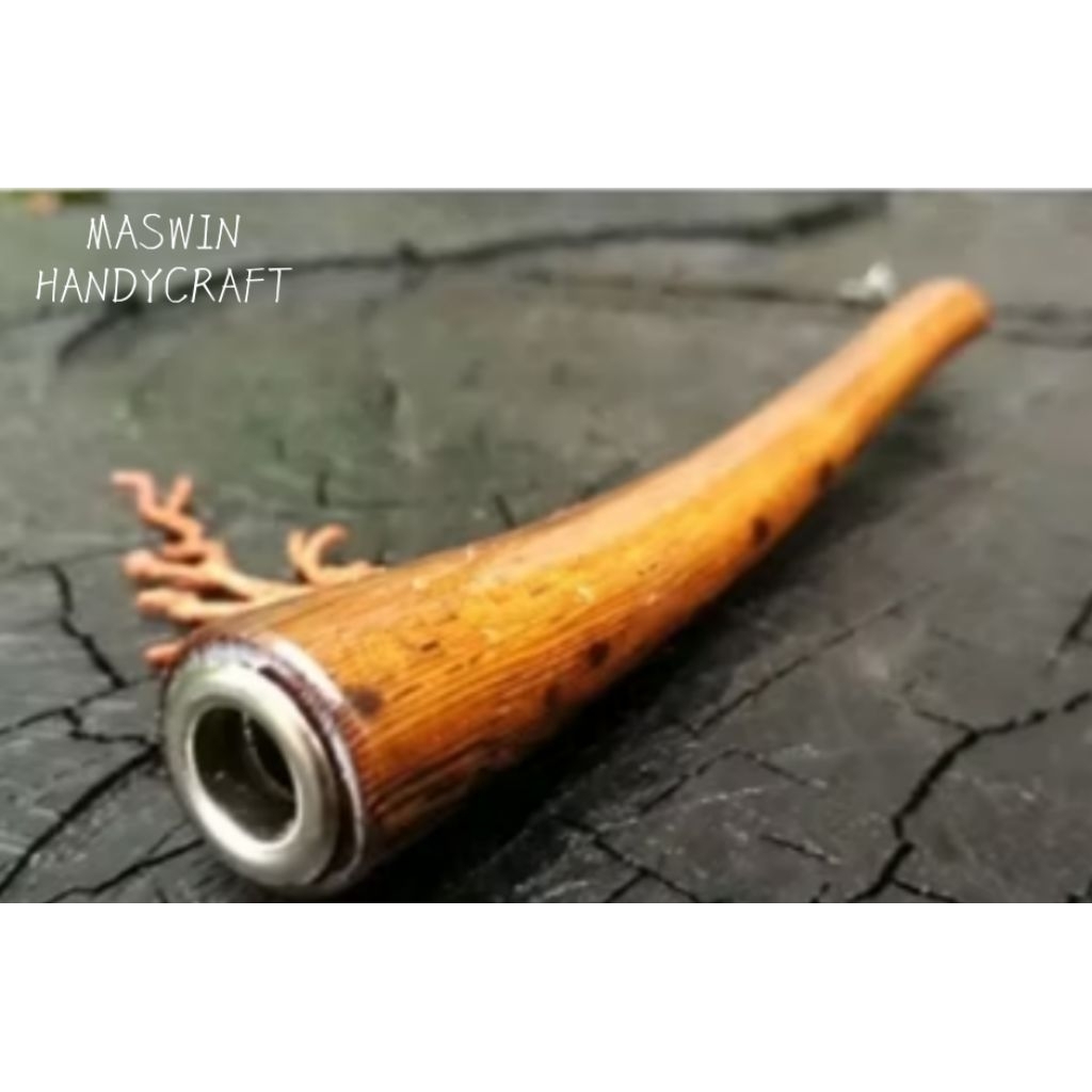 PIPA ROKOK ONCE KAYU KELOR EMAS ASLI | FILTER ROKOK PREMIUM