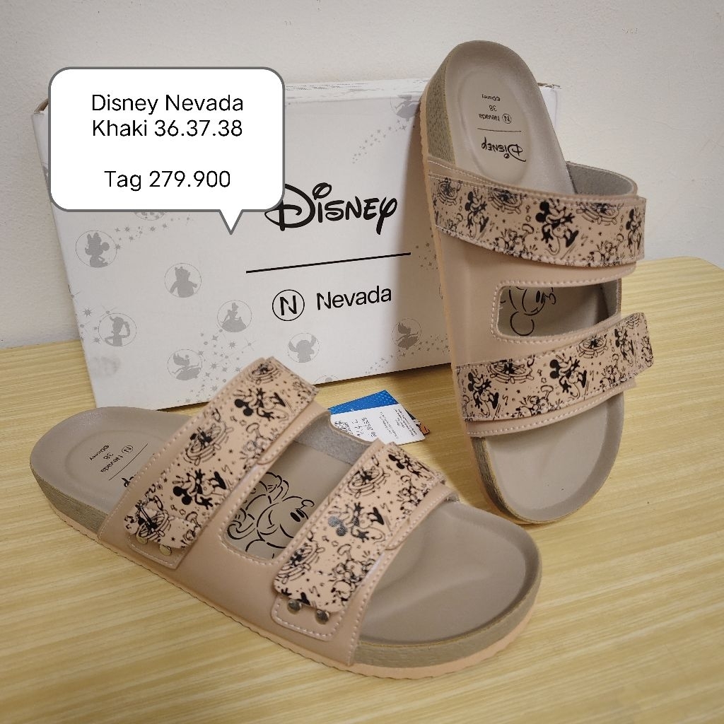 Sandal Selop Wanita Branded Nevada x Disney