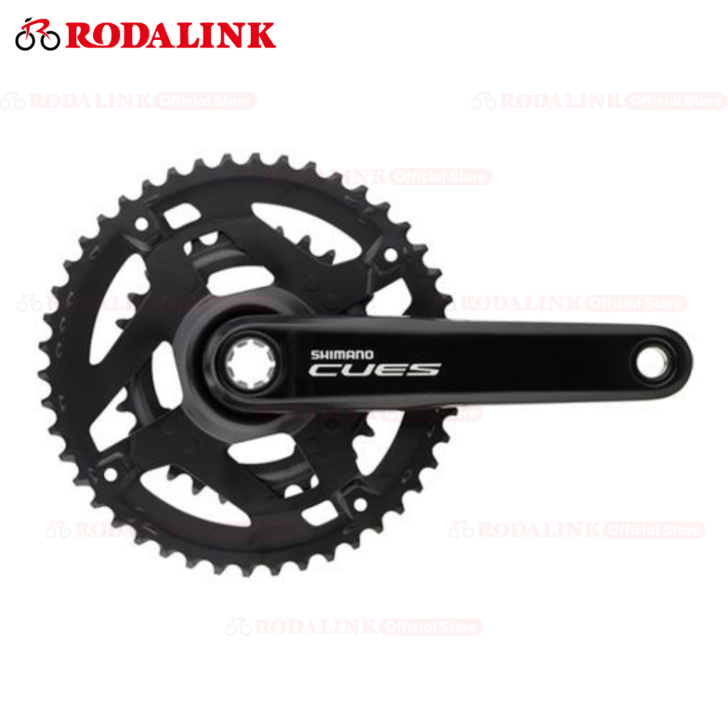 Shimano Crankset Sepeda Cues EFC-U4010-2 2x9/10/11 Speed – Crank MTB Durable Alloy