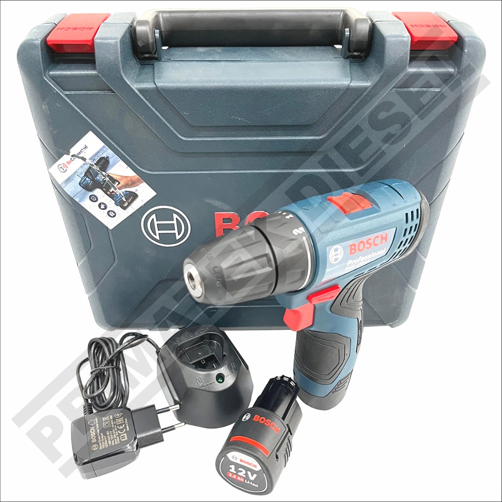 (BOSCH GSR120-2-LI) Mesin Bor Tangan CORDLES 12V 10mm BOSCH GSR120 / Bor Tangan BATERAI 12 V 10 mm B