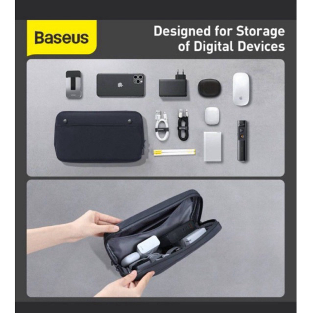 BASEUS DIGITAL STORAGE BAG ORGANIZER POUCH TAS KECIL