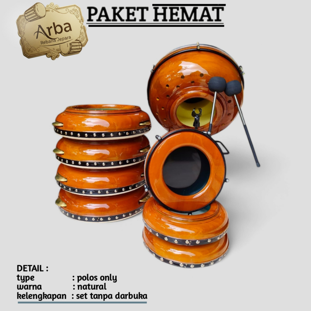 Rebana Hadroh Jepara 30 Cm / Hadroh Rebana Jepara Asli