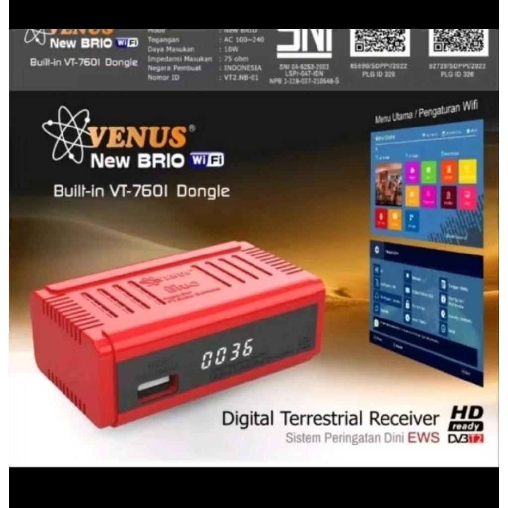 Set Top Box mini Wifi/ Brio Wifi TV Digital DVB T2
