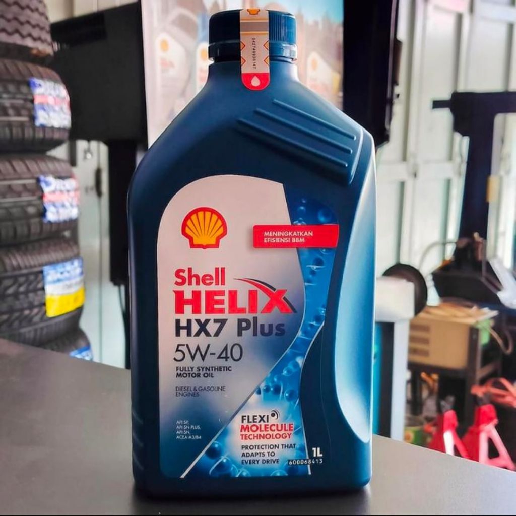 Oli mobil Shell HX7 5W-40 4L bensin dan solar