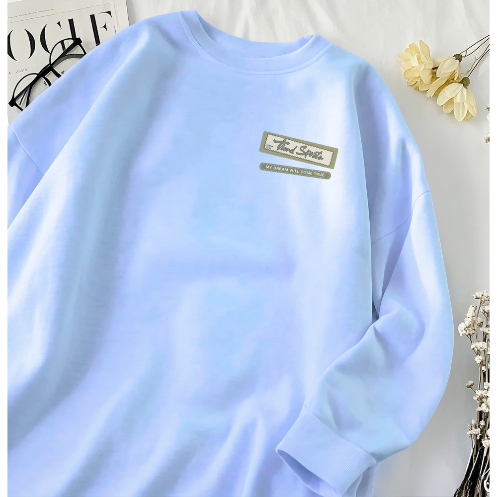 Lattowear Kaos Lengan Panjang Korea Premium 100% Katun | Trend Sport Style Pria Wanita