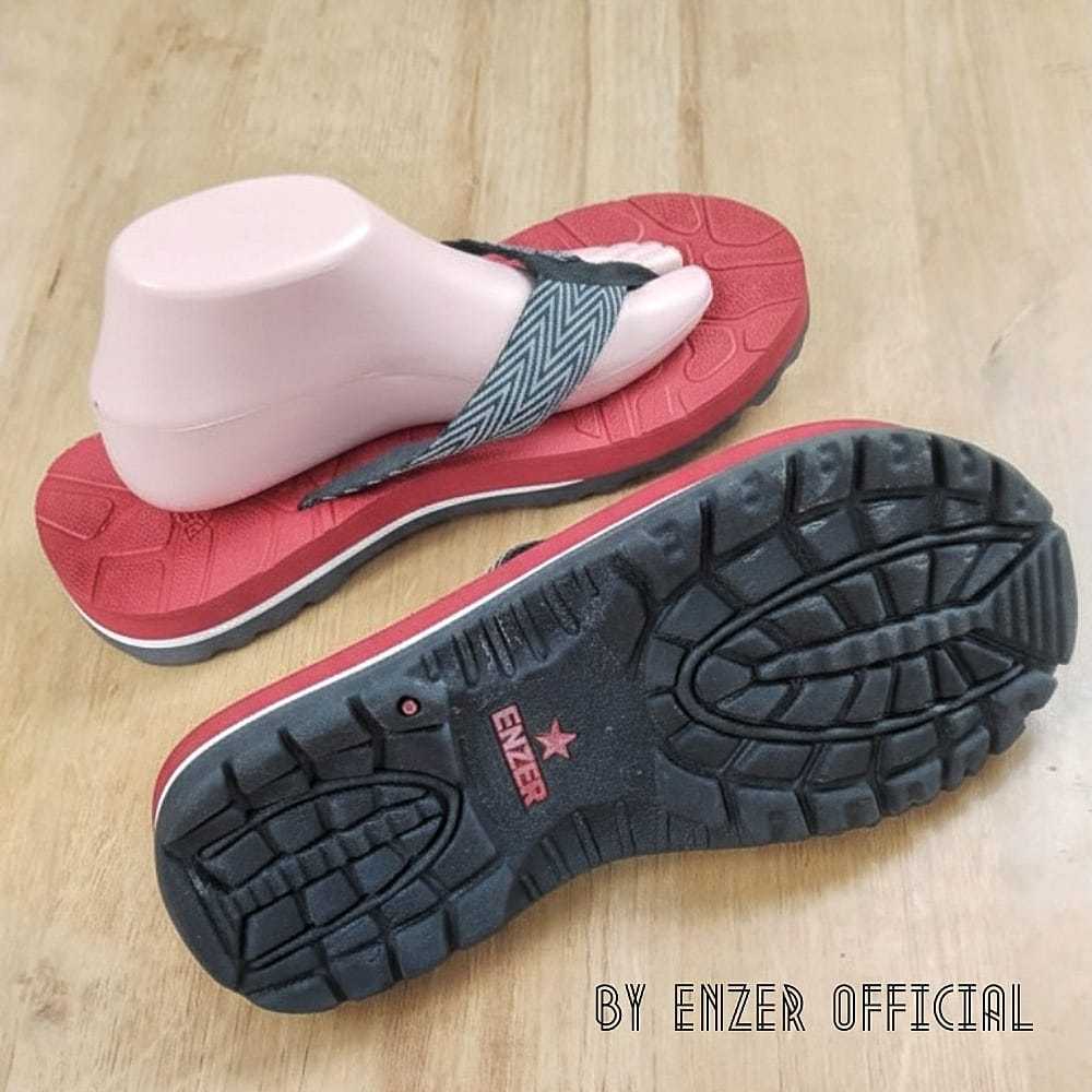 Enzer - Sandal Jepit Casual Premium GRATIS TAS JARING - Outdoor Adventure - Pria Wanita Unisex Motif