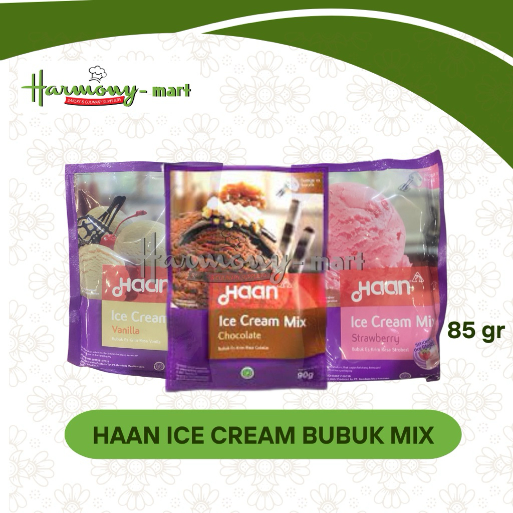 HAAN ICE CREAM MIX / Bubuk Es Krim Instan - 85gr
