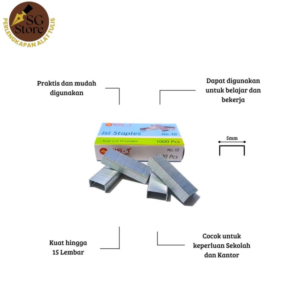 Isi Staples No.10 / Isi Stapler No.10