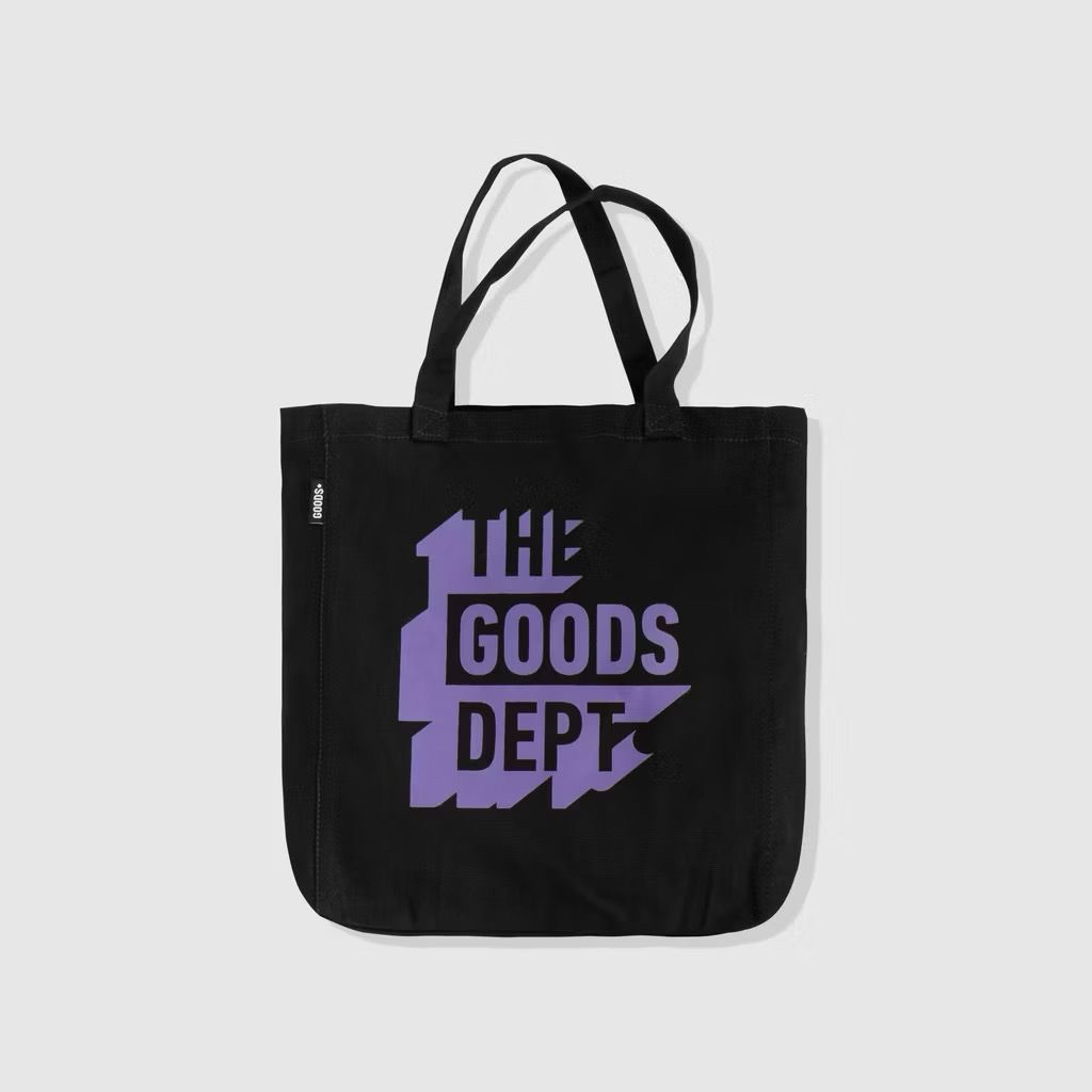 THE GOODS DEPT - Totebag Goods 3D Black Purple